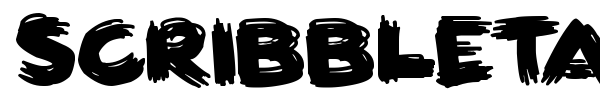 Scribbletastic Brush font preview